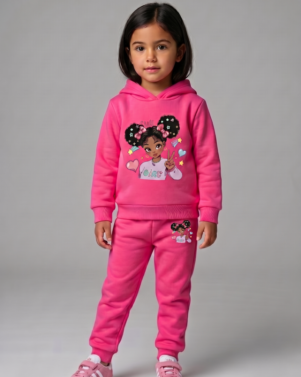 Conjunto Niña Chándal Deportivo 2 Piezas Capucha