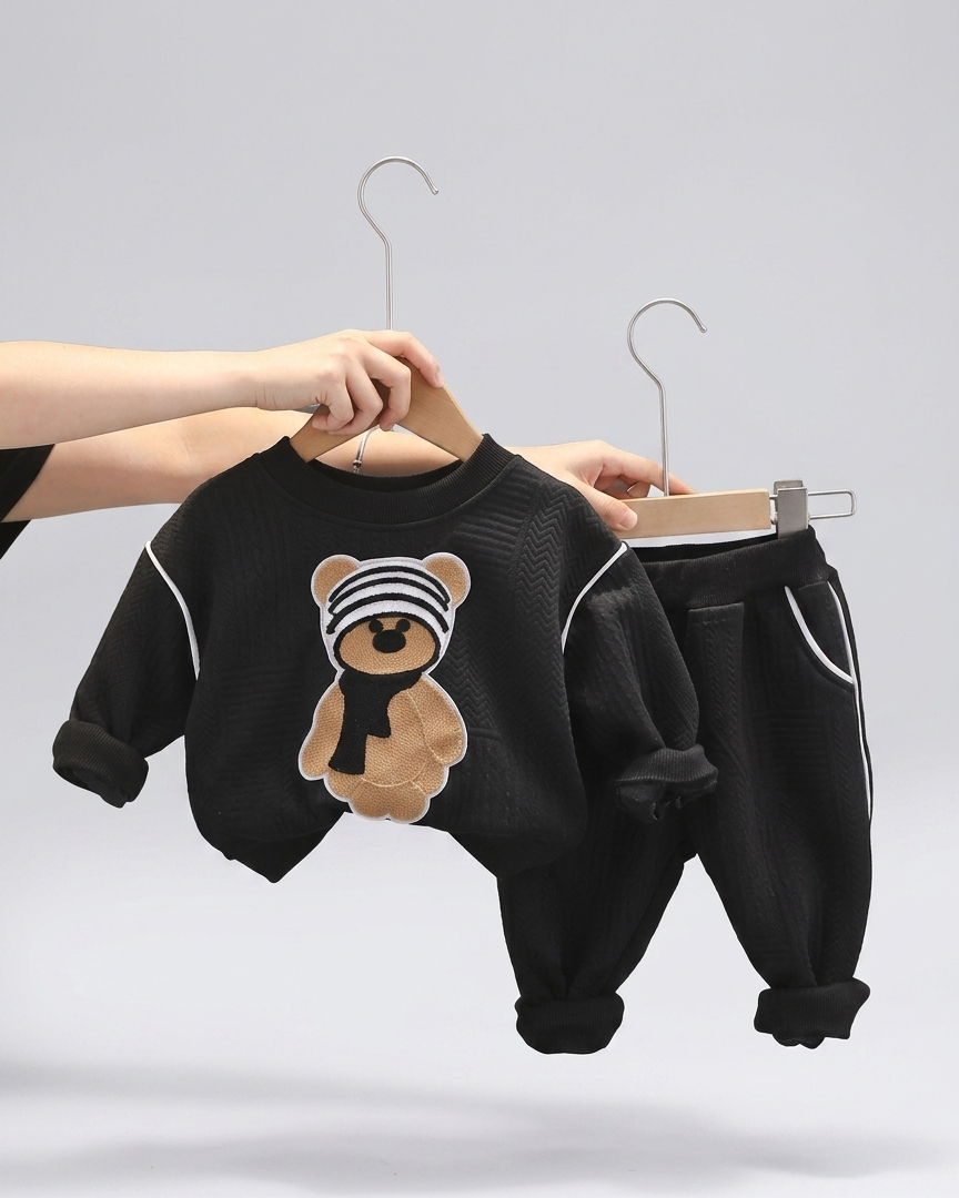 Conjunto bebé 2 piezas con estampado de osito ropa bebé invierno niño y niña en España