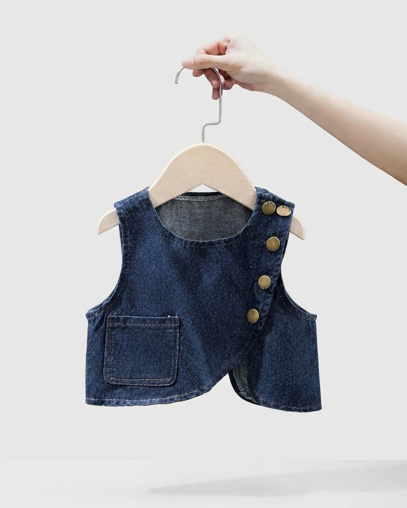 Conjunto Niña Denim Elegante 3 Piezas Infantil