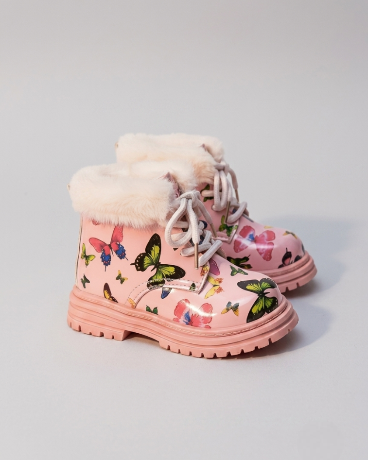 Botas Peluche Niña Invierno Cálido