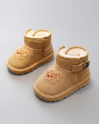 Botas Niño Cara de Osito Invierno Cálido