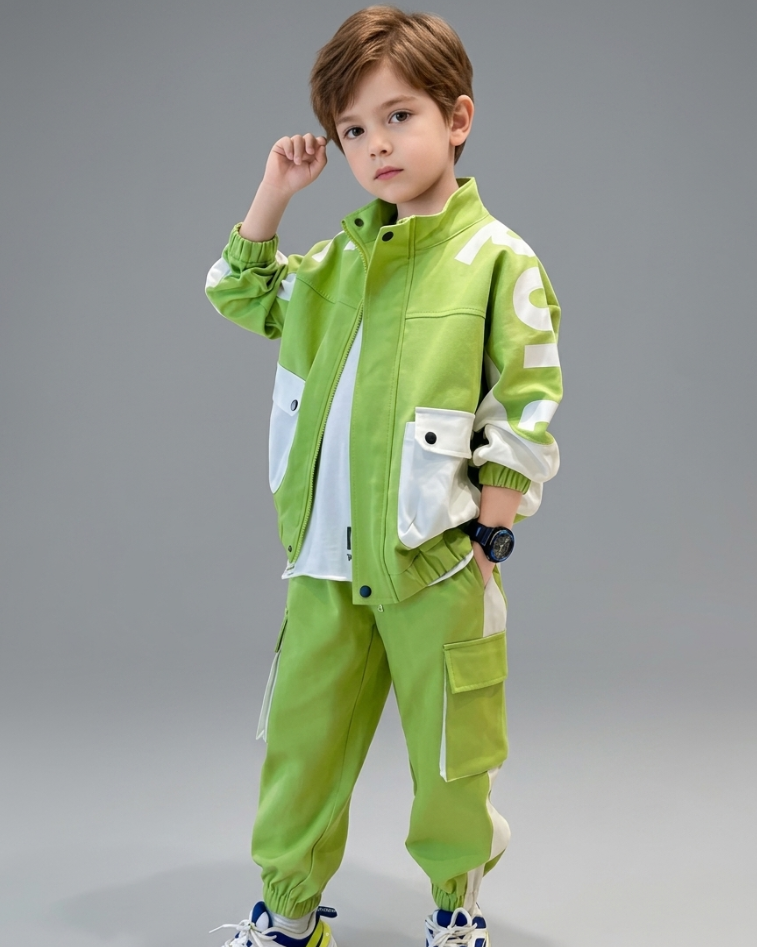 Conjunto deportivo niño chaqueta y pantalón ropa infantil cómoda Ideal para clima otoñal y principios de invierno en España