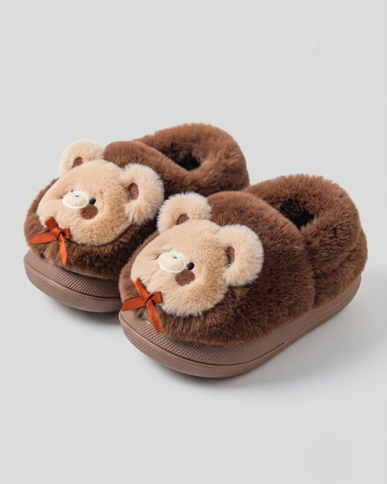 Pantufla de invierno cálida con diseño de dibujos animados en España