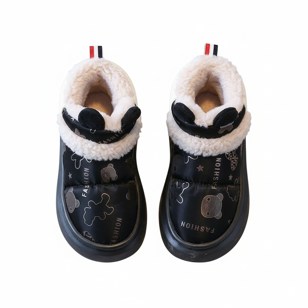 Zapato de invierno cálido con diseño de dibujos animados para niños en España