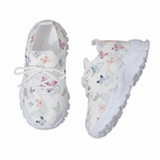 zapatillas deportivas para niñas con estampado de mariposas