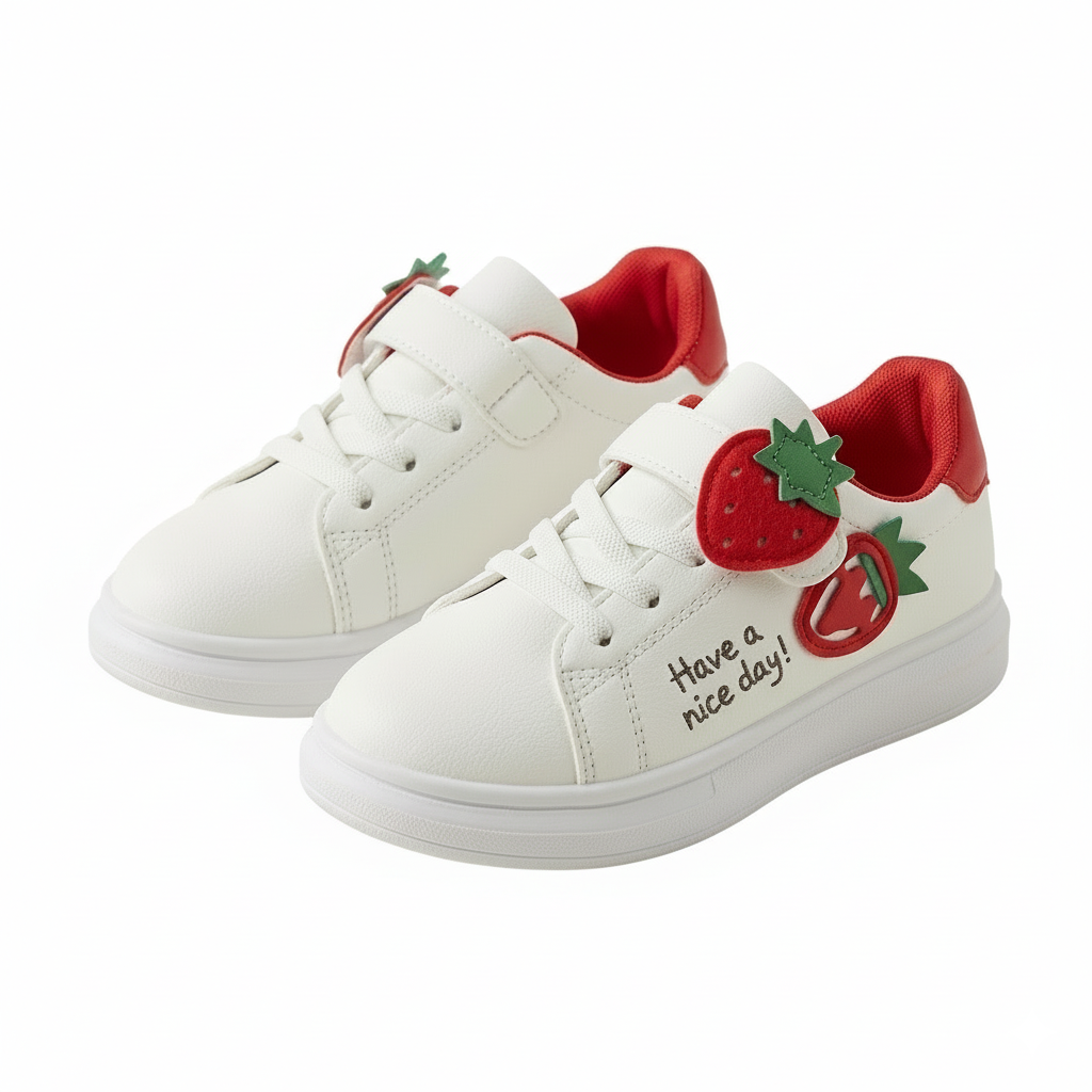 Zapato con diseño de fresa para niños en España