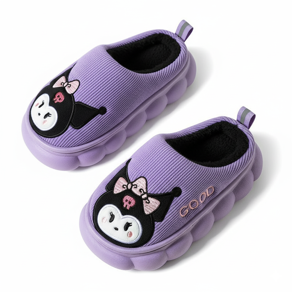 Pantuflas de invierno cálidas con diseño de caricatura en España
