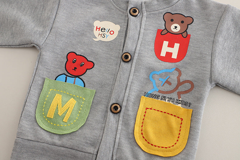 Conjunto bebé niño 3 piezas casual chaqueta camiseta y pantalón en España