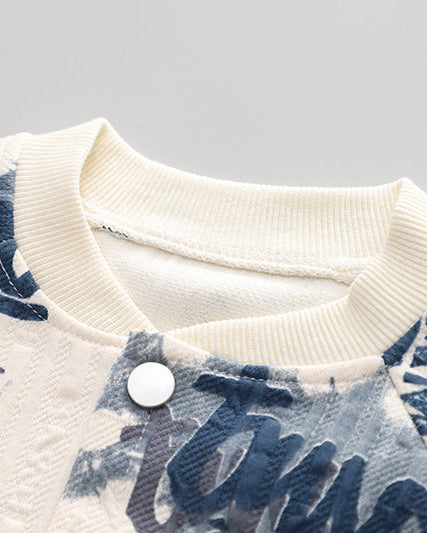 Conjunto bebé y niño 3 piezas ropa bebé: chaqueta estampada, camiseta con oso y pantalón gris cómodo en España