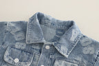 conjunto vaquero 3 piezas con chaqueta denim, camiseta de algodón y pantalón vaquero,Ideal para clima otoñal  en España