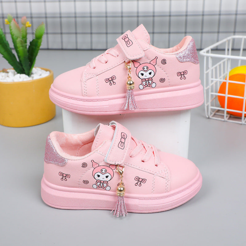 Zapato rosa encantador para niña con diseño de dibujos animados