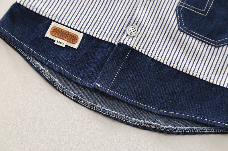 Conjunto niño 3 piezas ropa infantil: camisa, camiseta y pantalón vaquero en España