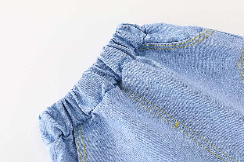 Conjunto niño 3 piezas ropa niño: chaqueta de algodón, camiseta de rayas y vaqueros cómodos en España