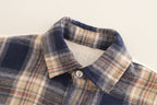 Conjunto niño 3 piezas de ropa niño: camiseta de algodón, camisa de cuadros y pantalón vaquero ancho cómodo en España