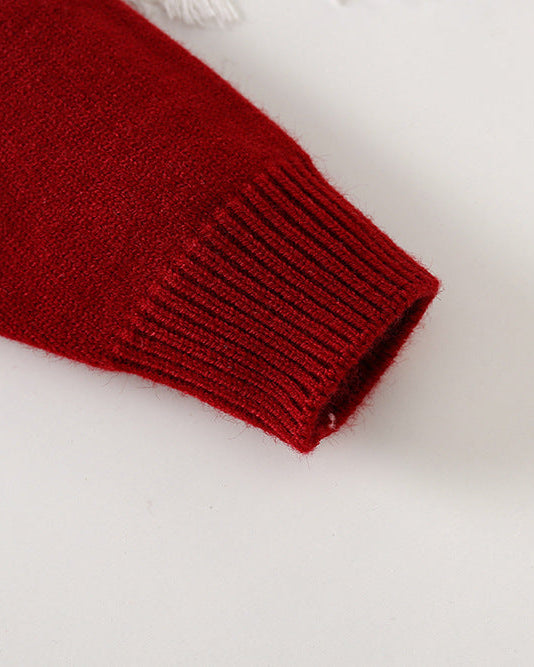 Conjunto niña invierno elegante 2 piezas ropa niña suéter tejido y falda de cuadros,Ideal para clima otoñal  en España