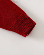 Conjunto niña invierno elegante 2 piezas ropa niña suéter tejido y falda de cuadros,Ideal para clima otoñal  en España