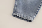 conjunto vaquero 3 piezas con chaqueta denim, camiseta de algodón y pantalón vaquero,Ideal para clima otoñal  en España