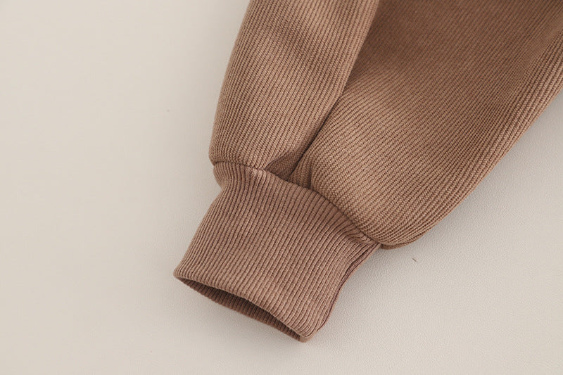 Conjunto bebé invierno 2 piezas chaqueta y pantalón felpa cálida,Ideal para clima otoñal en España