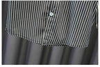 Conjunto niño 3 piezas: chaqueta negra, camiseta de rayas y pantalón beige | ropa niño elegante en España