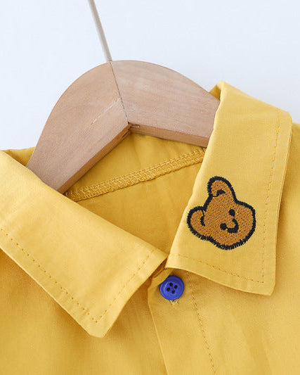 Conjunto bebé 3 piezas ropa bebé con cárdigan de oso y pantalón vaquero , Ideal para primavera y para clima otoñal en España
