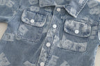 conjunto vaquero 3 piezas con chaqueta denim, camiseta de algodón y pantalón vaquero,Ideal para clima otoñal  en España