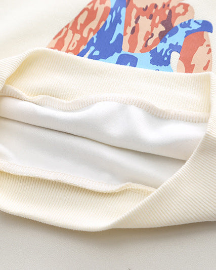 Conjunto niño 2 piezas sudadera y pantalón vaquero con estampado de oso estilo casual otoño , ropa infantil, Ideal para primavera y  verano en España