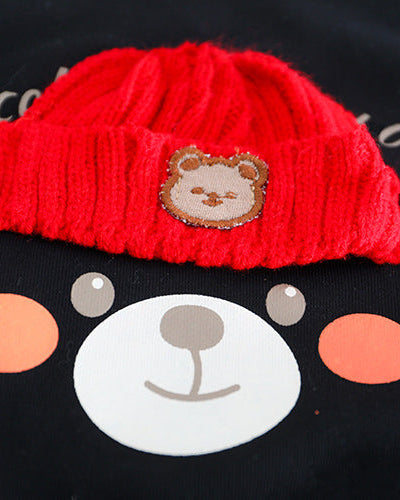 Conjunto bebé niño invierno: camiseta manga larga algodón con capucha y pantalón vaquero en España