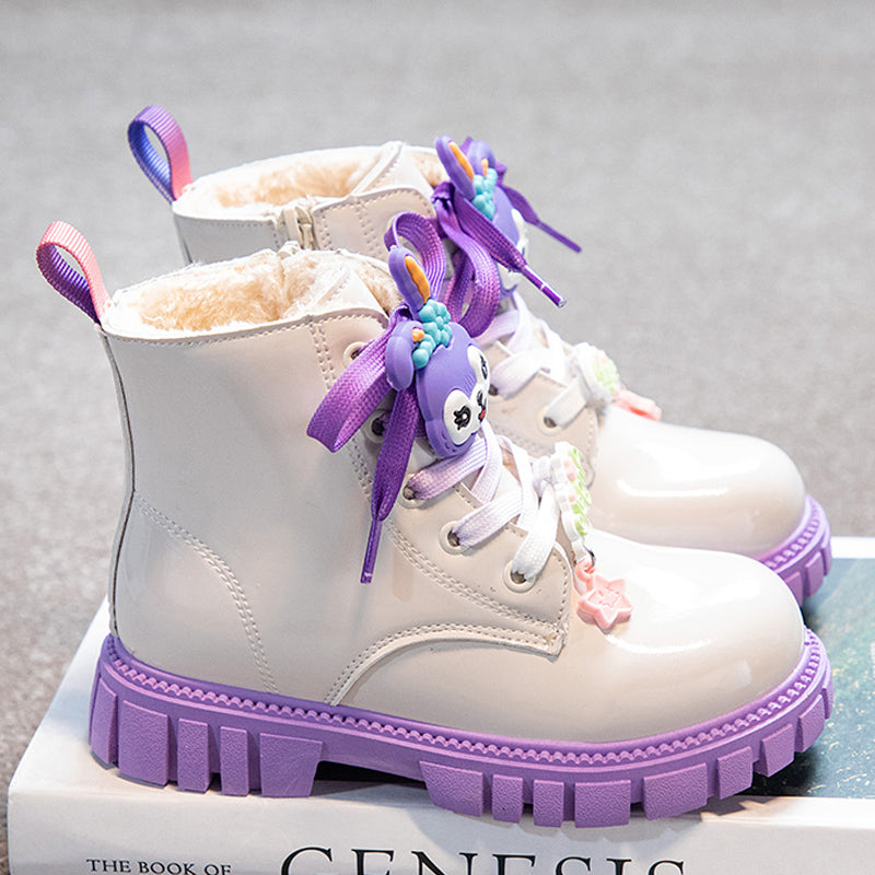 Bota de invierno para niña con diseño moderno y brillante