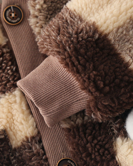 Conjunto ropa bebé invierno 2 piezas: chaqueta acolchada con capucha y pantalón elástico infantil con bolsillos panda en España