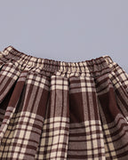 Conjunto niña 3 piezas elegante ropa bebé niña con chaleco de lana y falda de cuadros,Ideal para clima otoñal  en España
