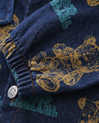 Conjunto niño 3 piezas sudadera y pantalón vaquero con estampado de oso estilo casual otoño, ropa infantil en España