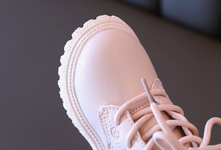 Bota de invierno cálida y rosa, ideal para el invierno