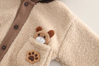 Conjunto bebé invierno 2 piezas chaqueta y pantalón felpa cálida,Ideal para clima otoñal en España