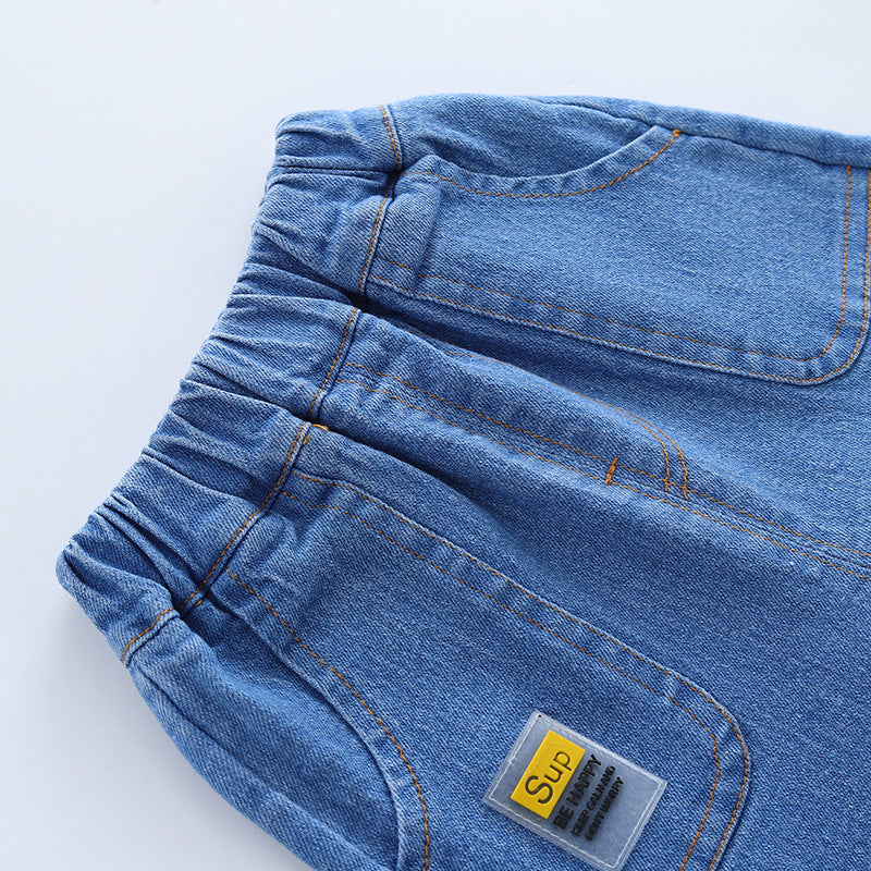 Conjunto niño 2 piezas sudadera con capucha y pantalón vaquero estilo King en España