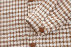 Conjunto niño 3 piezas ropa niño otoño invierno: camisa estampada pata de gallo, camiseta algodón y pantalón elástico en España