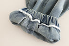 Conjunto niño 3 piezas de ropa niño: camiseta de algodón, camisa de cuadros y pantalón vaquero ancho cómodo en España