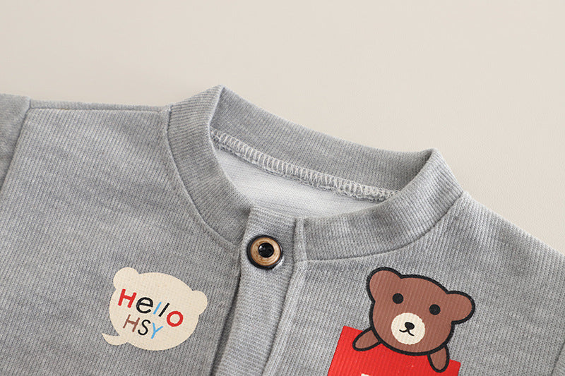 Conjunto bebé niño 3 piezas casual chaqueta camiseta y pantalón en España