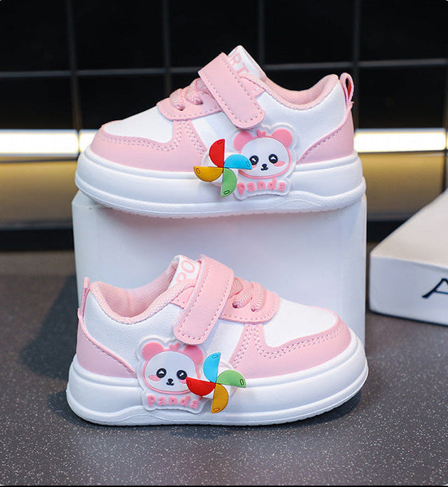 Tenis Ligeros de Panda Rosa para Niñas