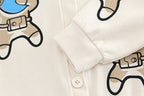 Conjunto niño 3 piezas ropa niño astronauta con chaqueta, camisa de cuadros y pantalón vaquero en España