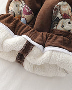 Conjunto ropa bebé invierno 2 piezas: chaqueta acolchada con capucha y pantalón elástico infantil con bolsillos panda en España