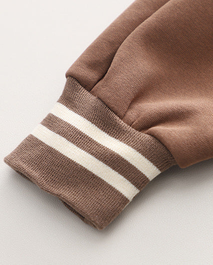 Conjunto niño invierno 3 piezas con chaqueta varsity, camiseta interior y pantalón largo,ropa infantil invierno en España