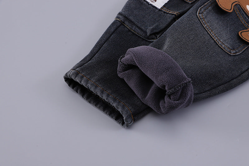 Conjunto bebé 3 piezas invierno chaqueta sudadera pantalón vaquero en España
