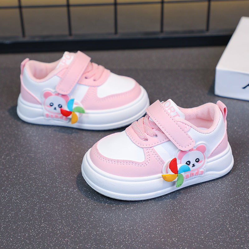 Tenis Ligeros de Panda Rosa para Niñas
