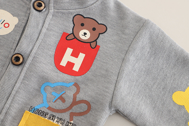 Conjunto bebé niño 3 piezas casual chaqueta camiseta y pantalón en España