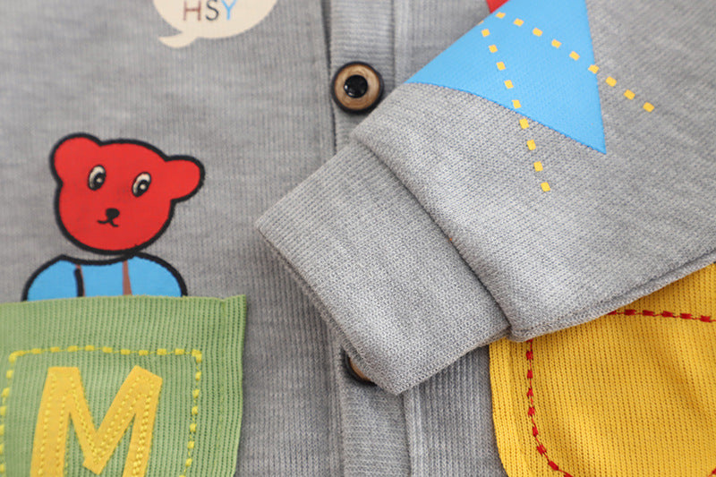 Conjunto bebé niño 3 piezas casual chaqueta camiseta y pantalón en España
