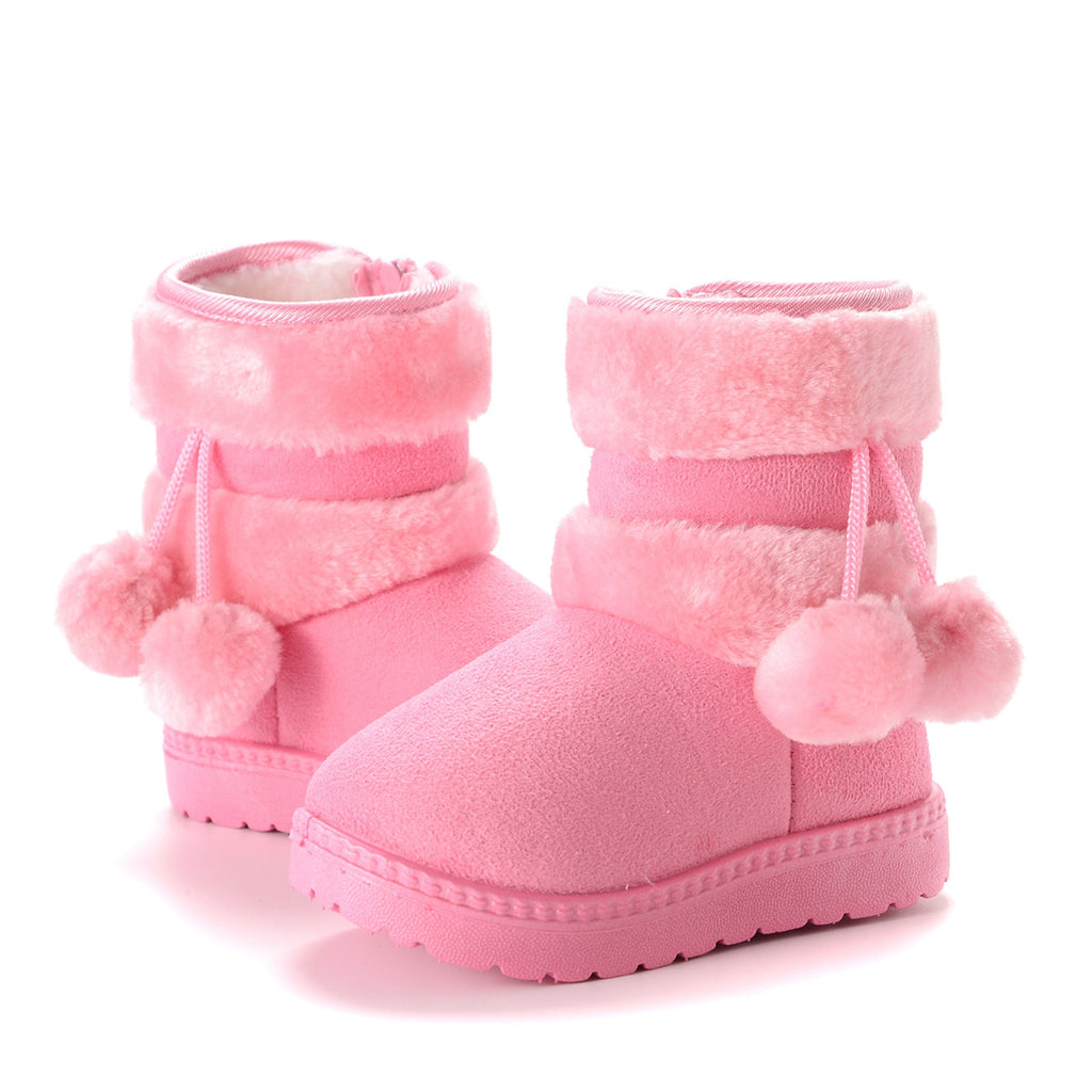 Bota cálida forrada de piel para el invierno en España