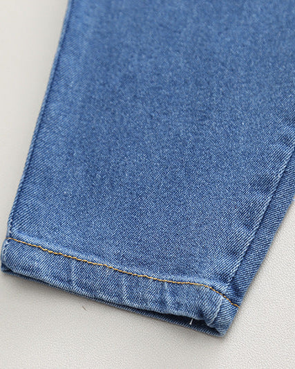 Conjunto niño 2 piezas sudadera y pantalón vaquero con estampado de oso estilo casual otoño , ropa infantil, Ideal para primavera y  verano en España