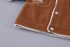 Conjunto bebé 3 piezas invierno chaqueta sudadera pantalón vaquero en España