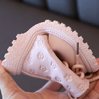 Bota de invierno cálida y rosa, ideal para el invierno