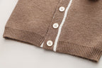 Conjunto ropa bebé niño 3 piezas invierno camisa de cuadros chaleco de lana pantalón , Ideal para clima otoñal en España